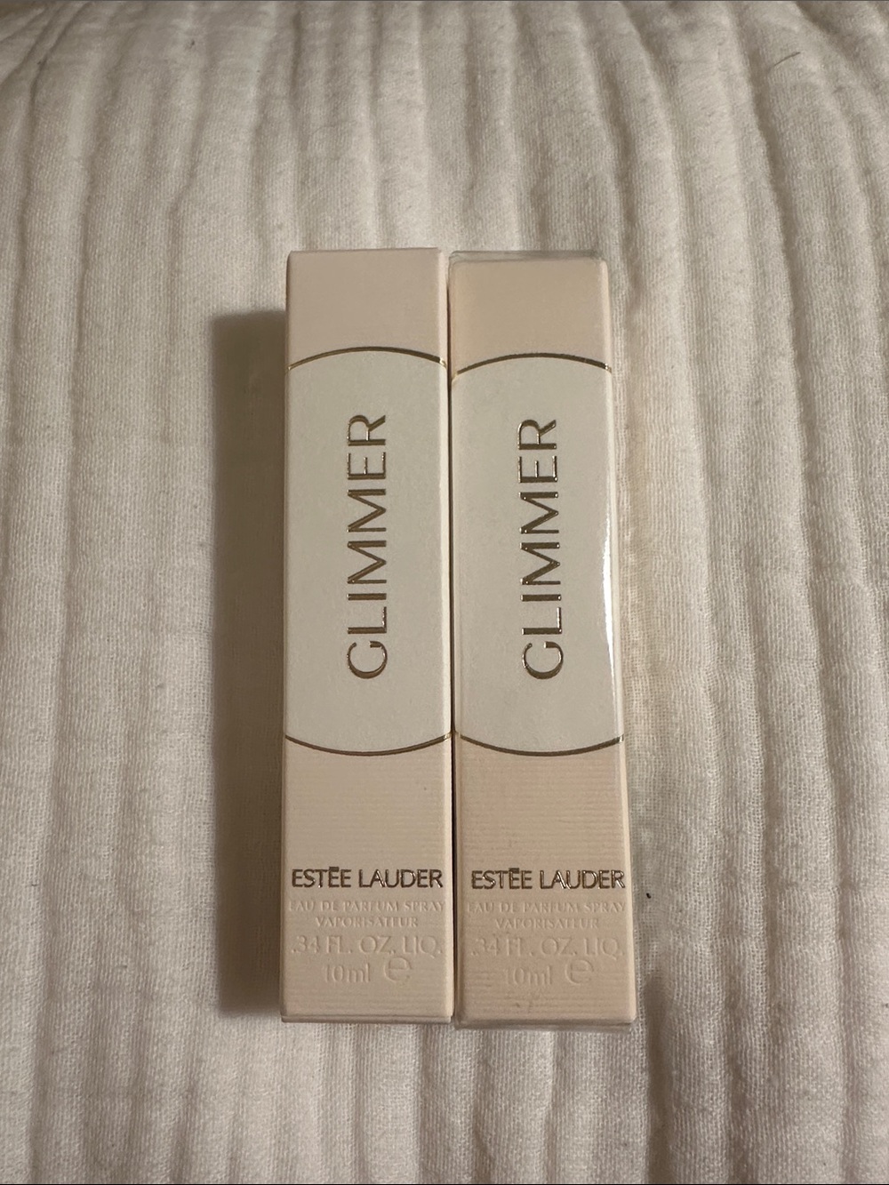 2pk Estee Lauder Glimmer/ 1 is NIB Travel Size